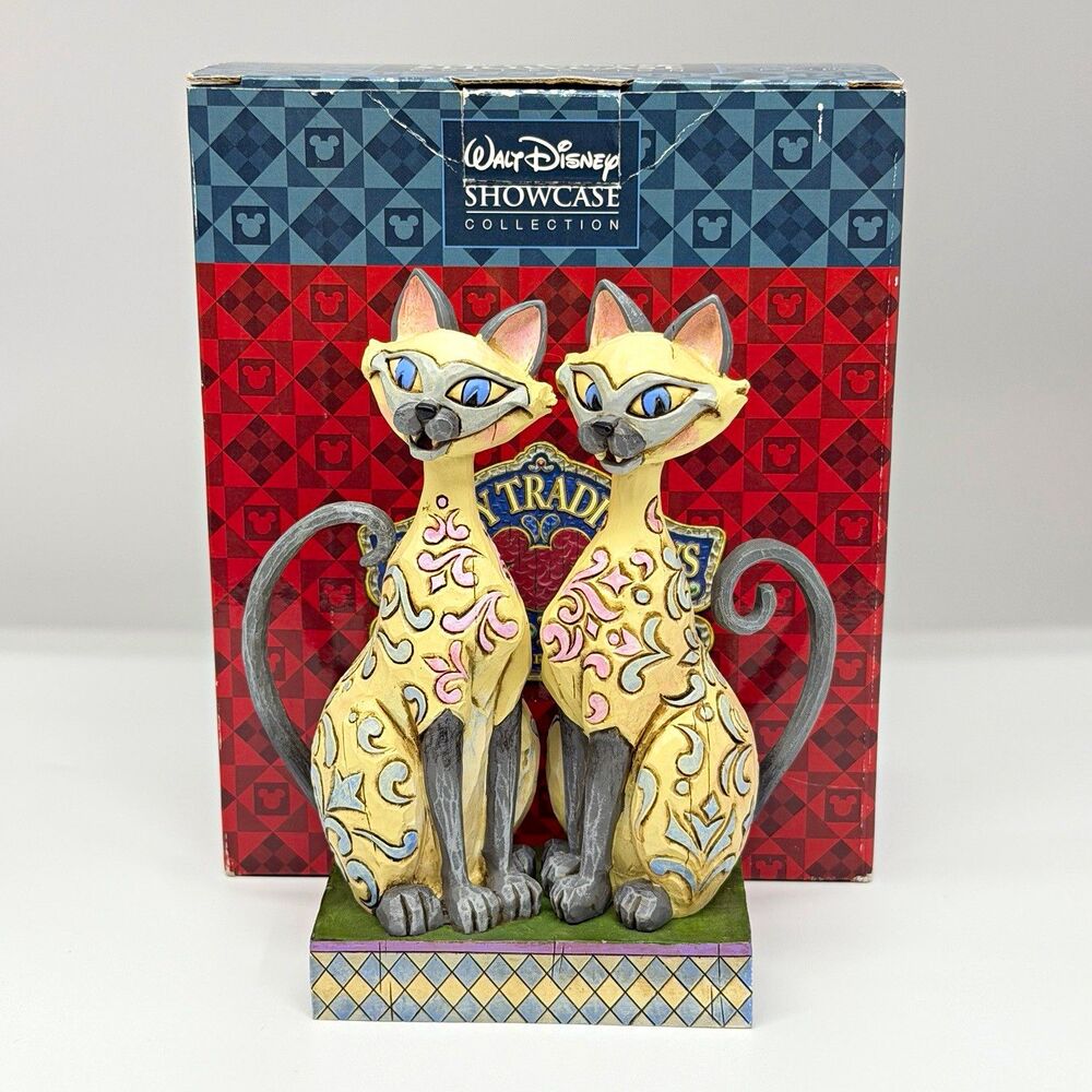 Jim Shore Disney Si Am Scheming Suitors Lady Tramp Cats 4007215 Box Retired